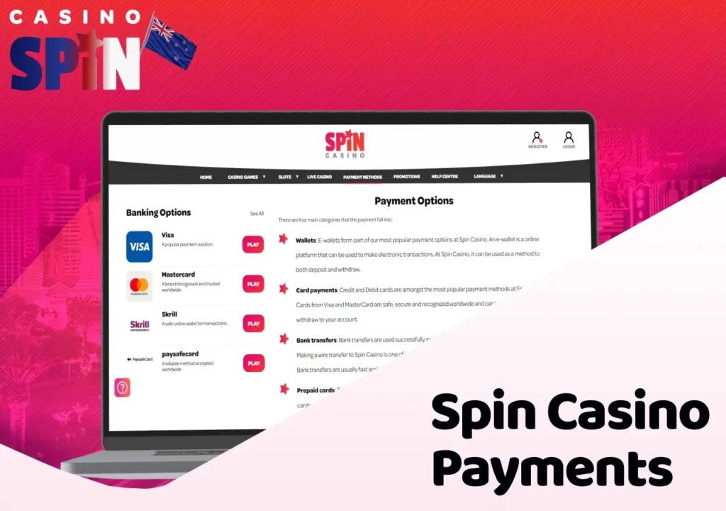Payment methods provide convenient deposits and secure withdrawals.